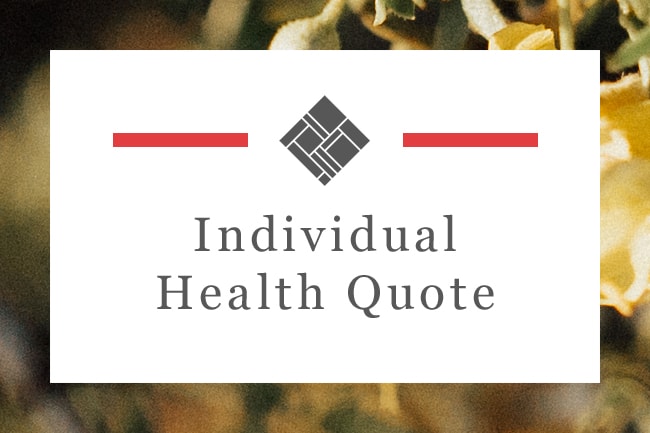 individual health quote