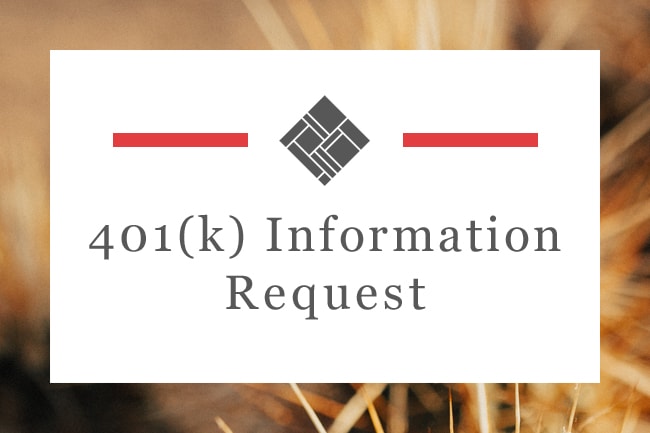 401k info request